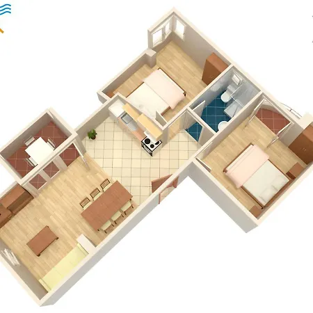 アパート With A Swimming Pool - 5943